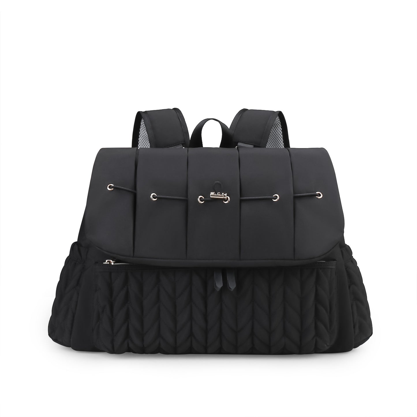 Quilted Insulated Diaper Bag with Shoulder Strap
