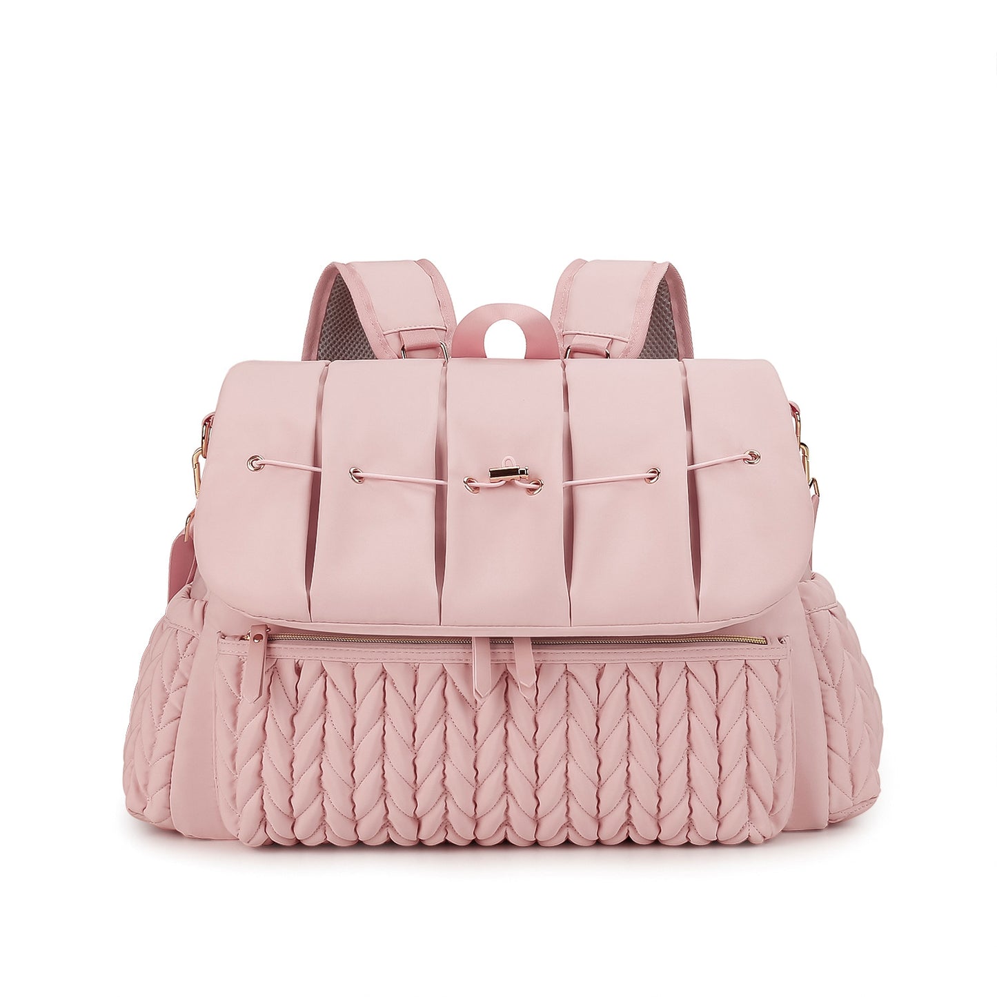 Quilted Insulated Diaper Bag with Shoulder Strap