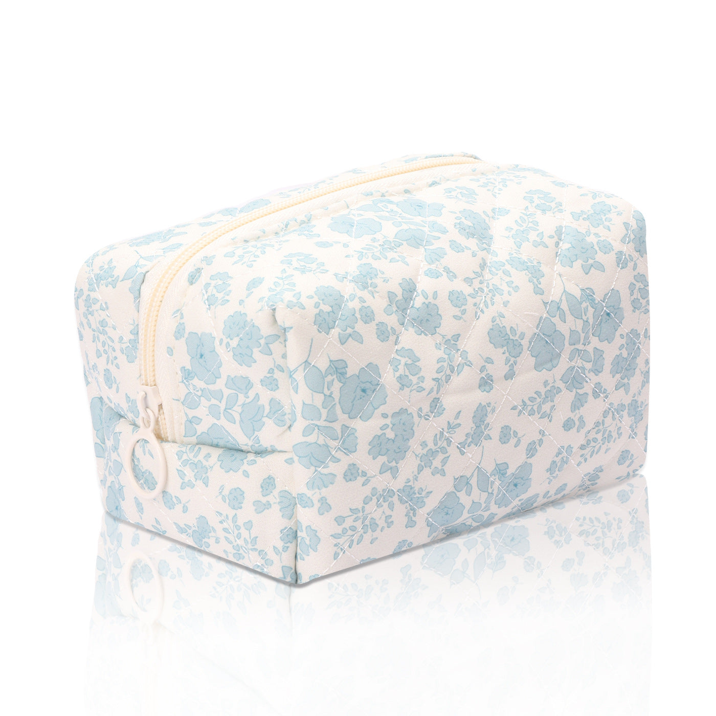 Quilted makeup bag