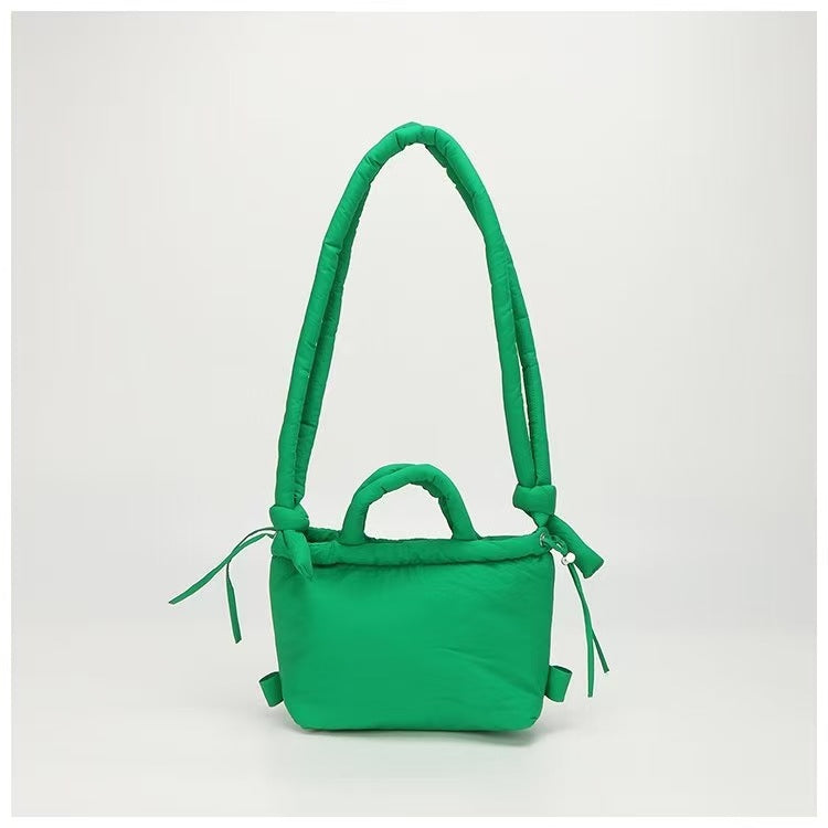 Quilted Nylon Dual-Use Shoulder Bag