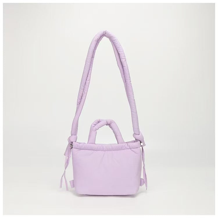 Quilted Nylon Dual-Use Shoulder Bag