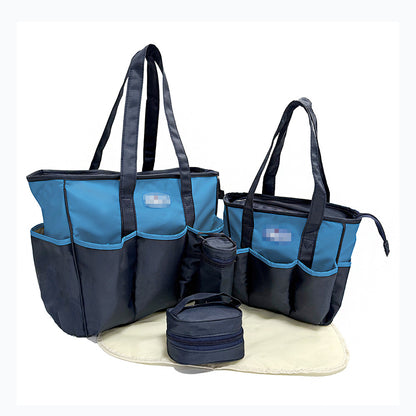 Quilted Plaid Mommy Bag with Diaper Storage