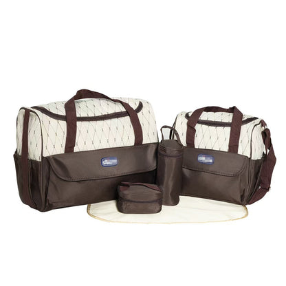 Quilted Plaid Mommy Bag with Diaper Storage