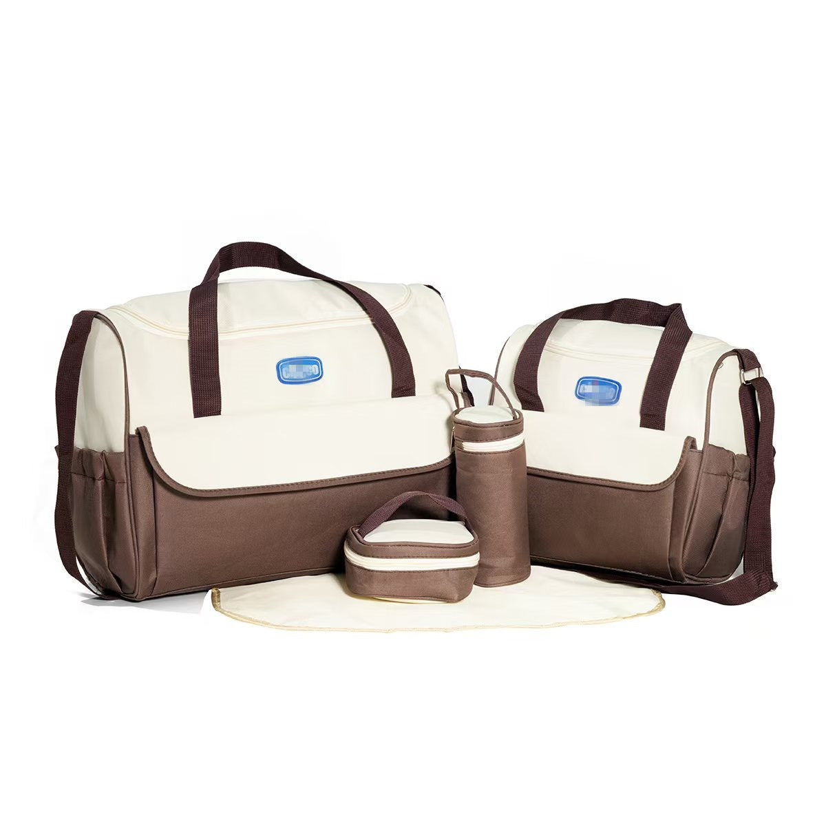 Quilted Plaid Mommy Bag with Diaper Storage