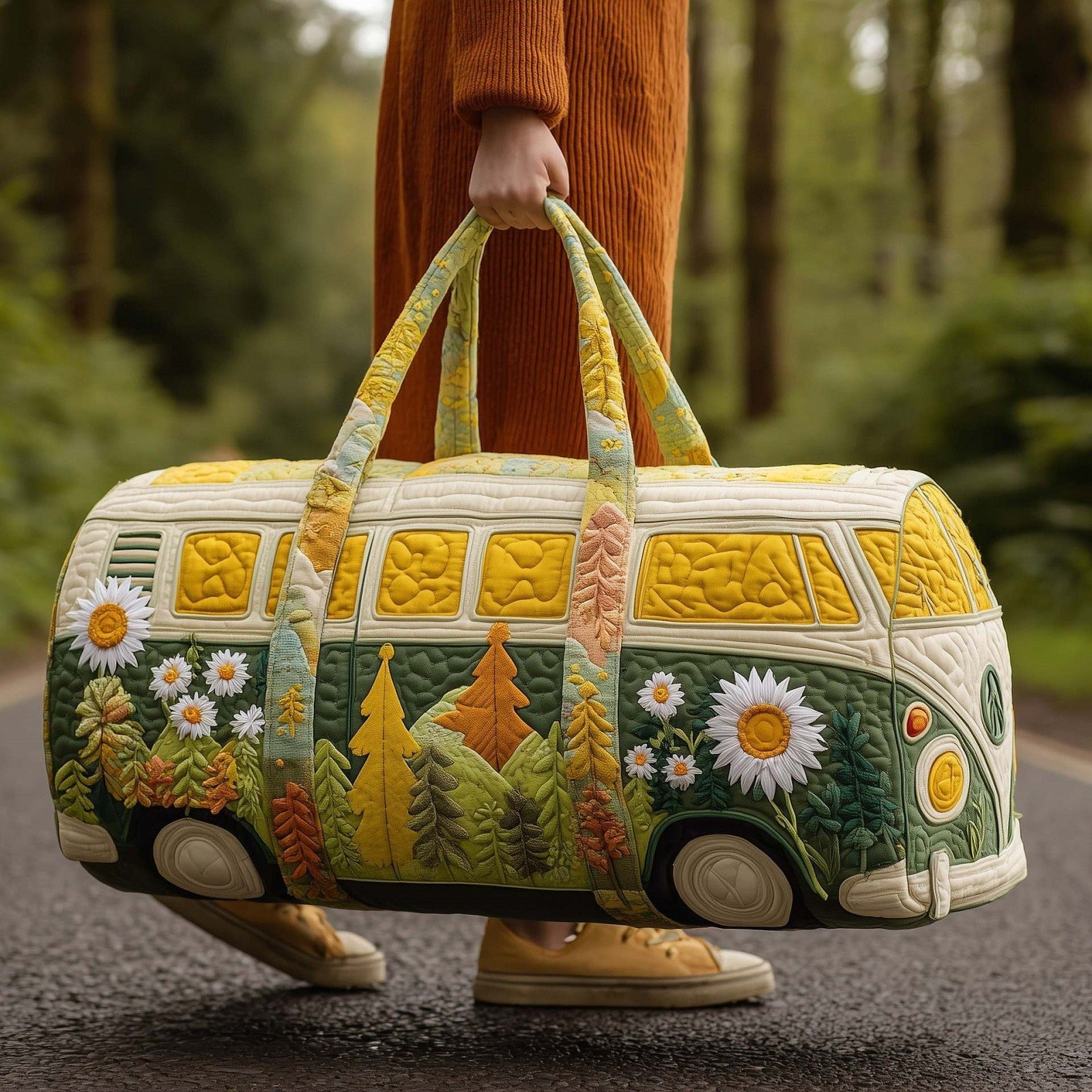 Quilted Sports Fitness Travel Bag