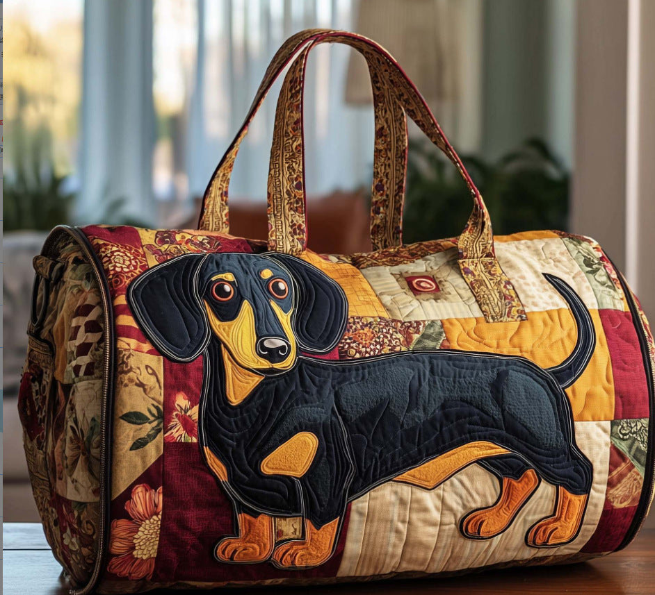 Quilted Sports Fitness Travel Bag