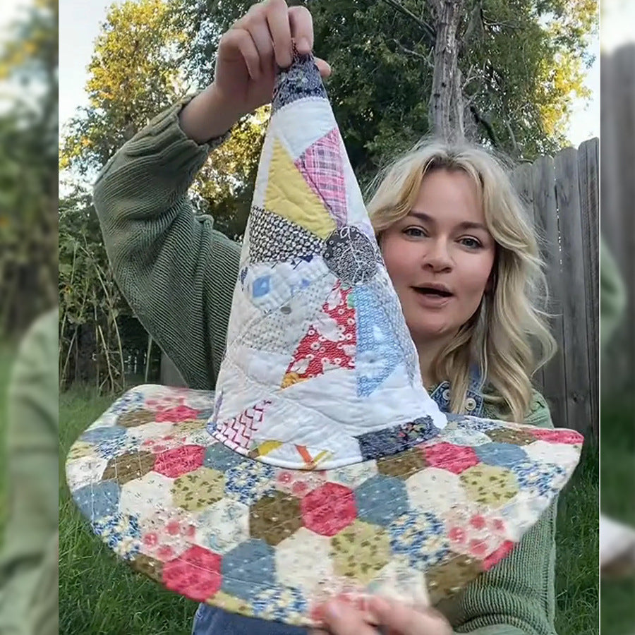 Quilted Witch Hat Party Decoration