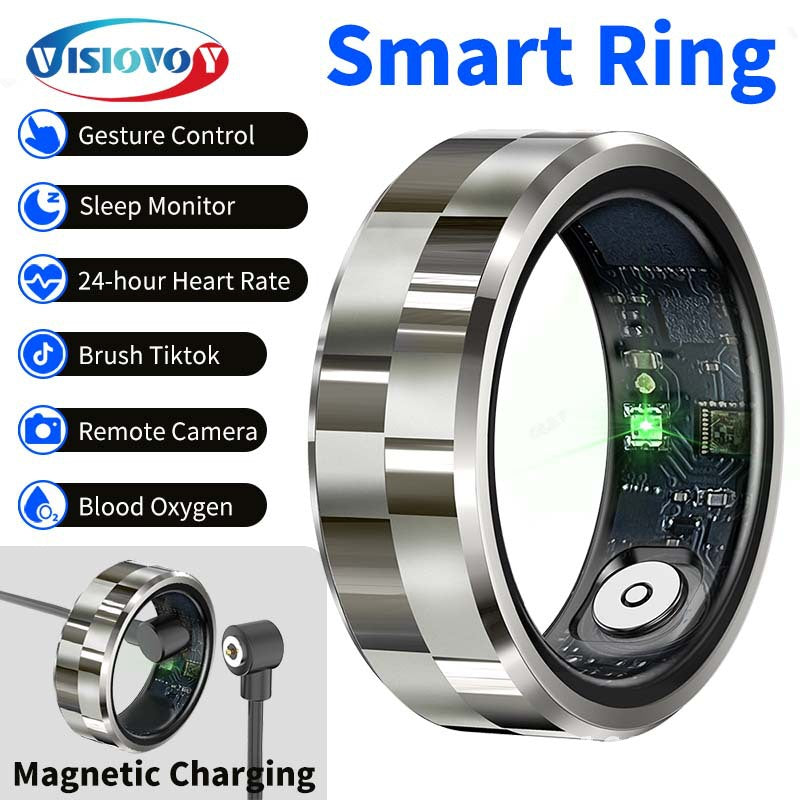 R9 Smart Health Monitoring Ring with Heart Rate and Blood Oxygen Tracking ring