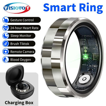 R9 Smart Health Monitoring Ring with Heart Rate and Blood Oxygen Tracking ring