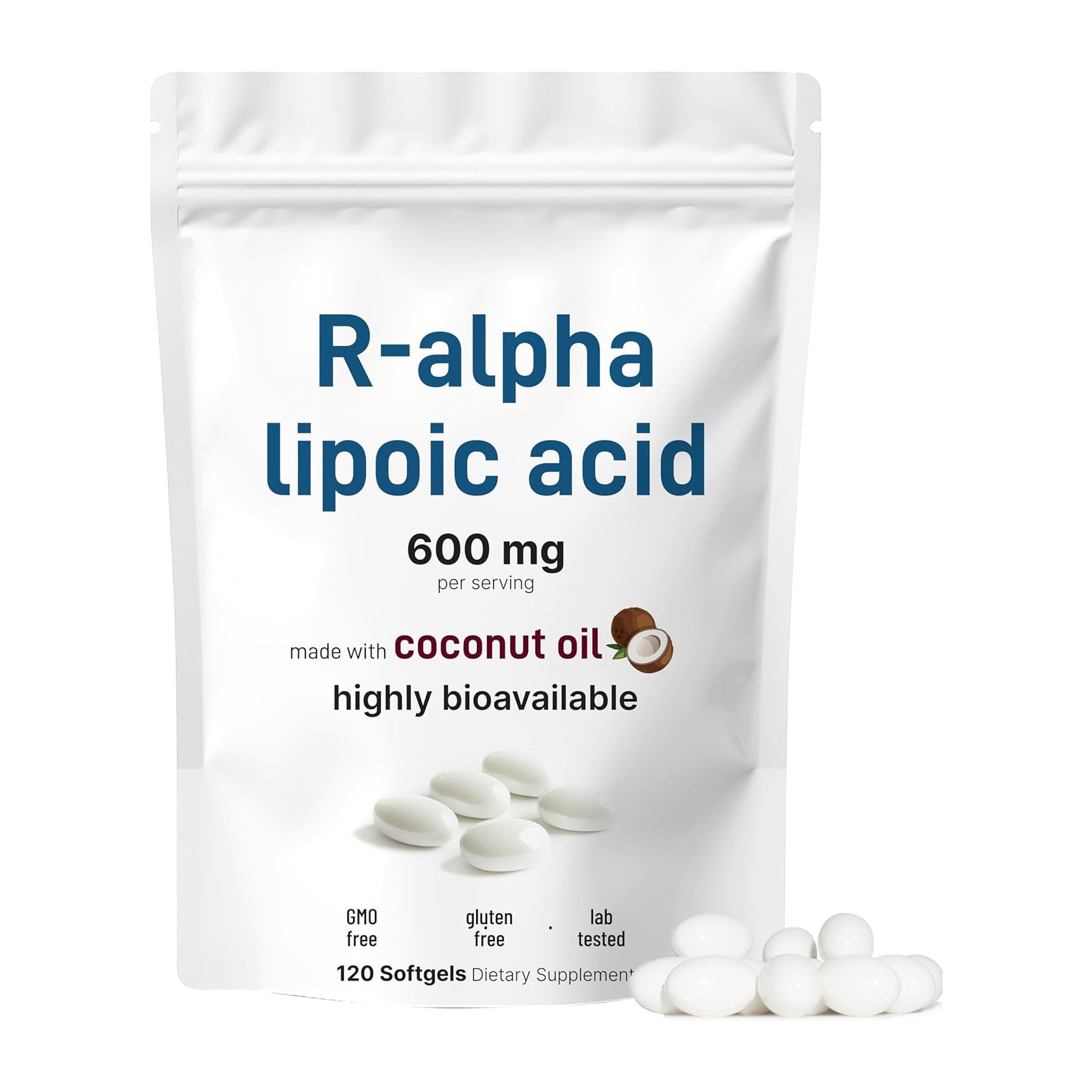 R-Alpha Lipoic Acid Softgel Capsules Dietary Supplement