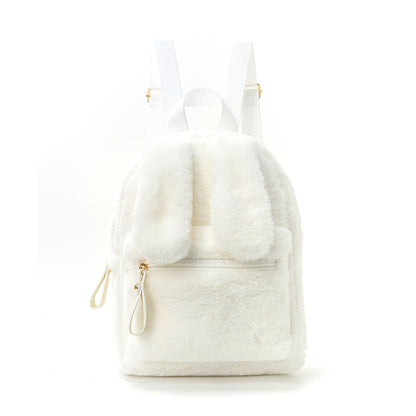 Rabbit Ear Plush Backpack