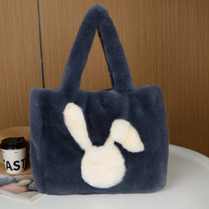 Rabbit Ear Plush Tote Bag