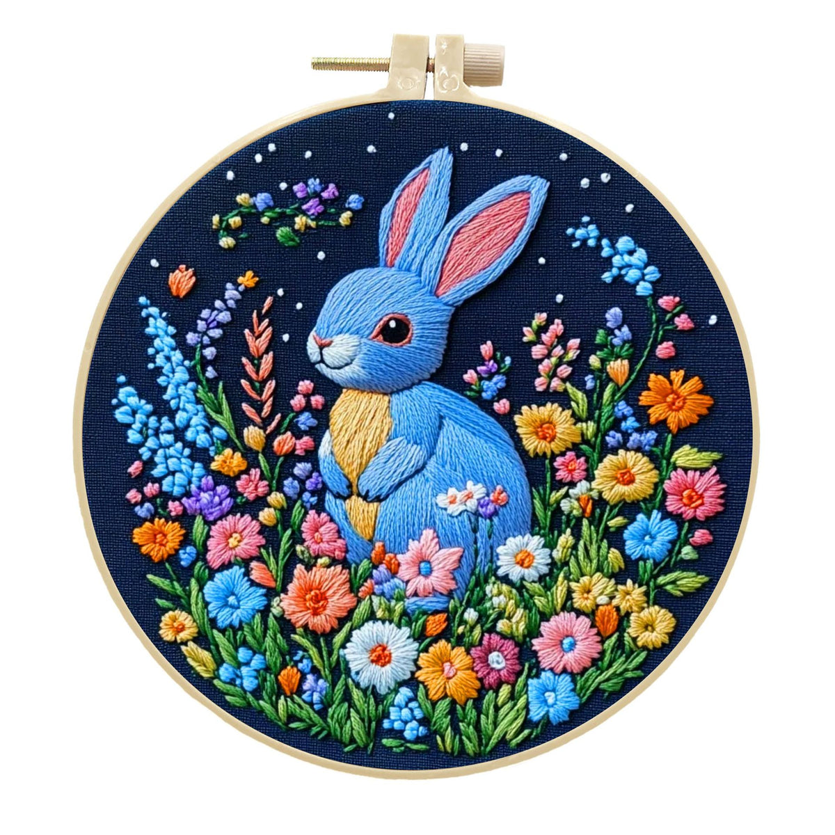 Rabbit embroidery kit