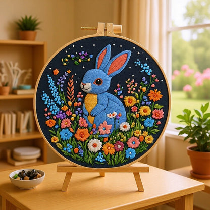 Rabbit embroidery kit