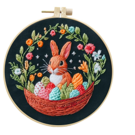 Rabbit embroidery kit