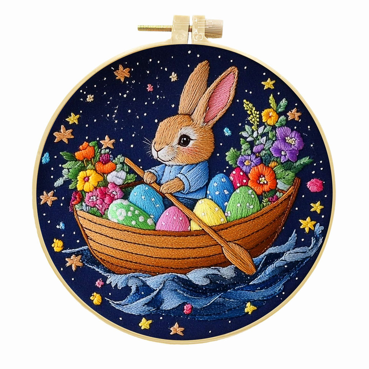 Rabbit embroidery kit