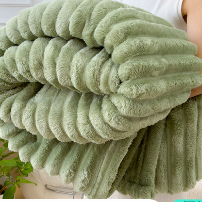 Rabbit fur blanket