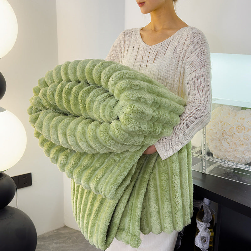 Rabbit fur blanket