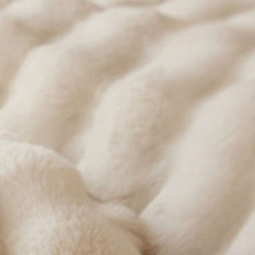 Rabbit Fur Blanket Shawl