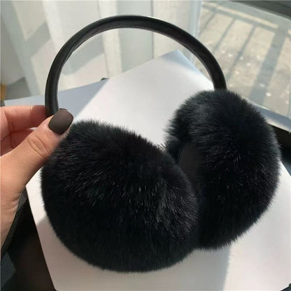rabbit fur earmuffs