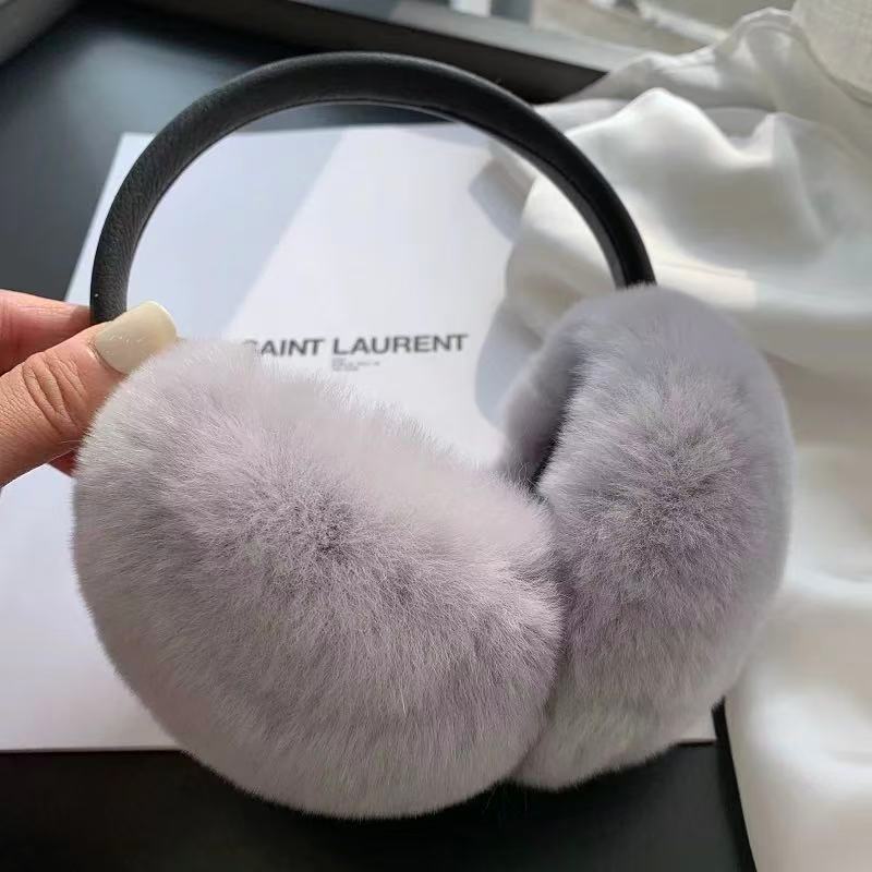 rabbit fur earmuffs