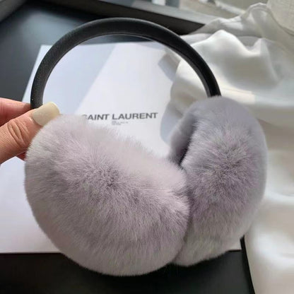 rabbit fur earmuffs