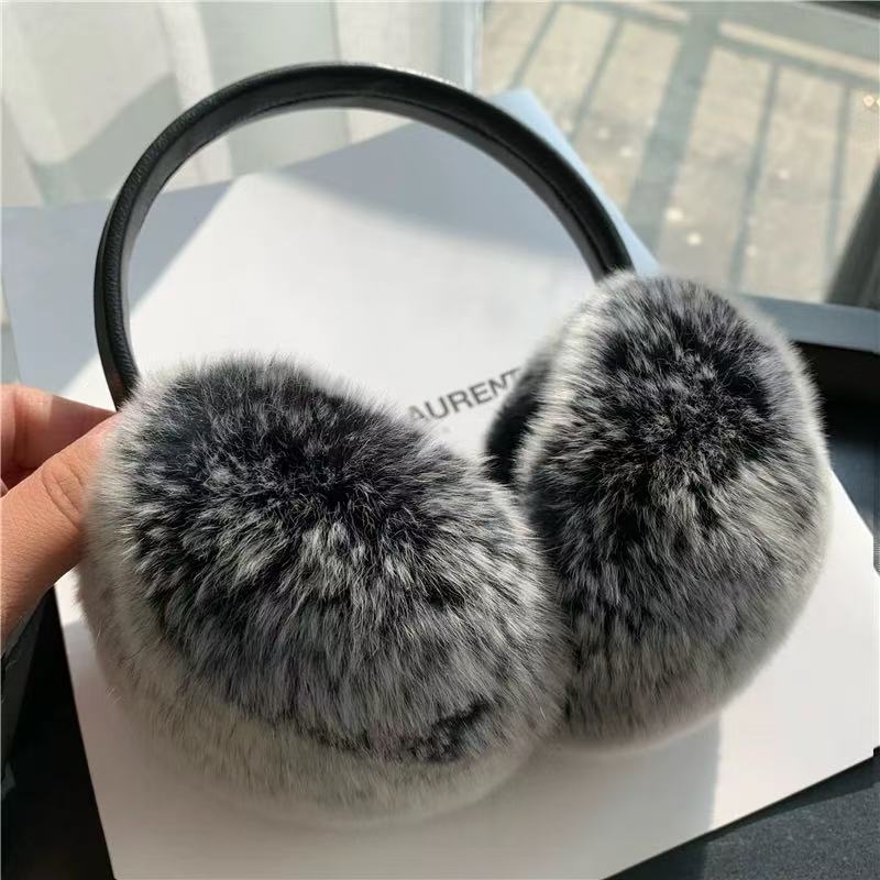 rabbit fur earmuffs
