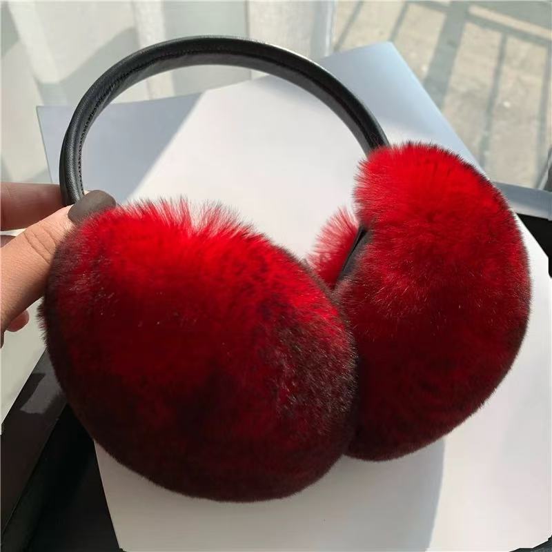 rabbit fur earmuffs