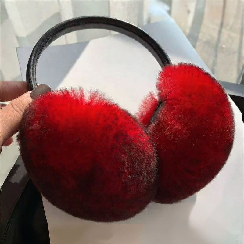 rabbit fur earmuffs