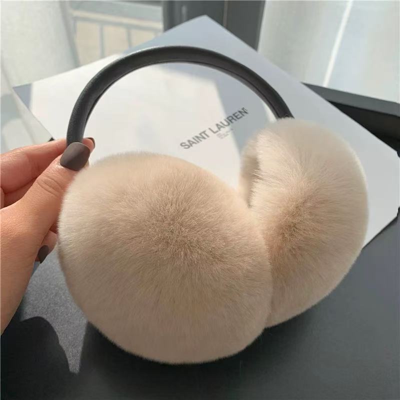 rabbit fur earmuffs
