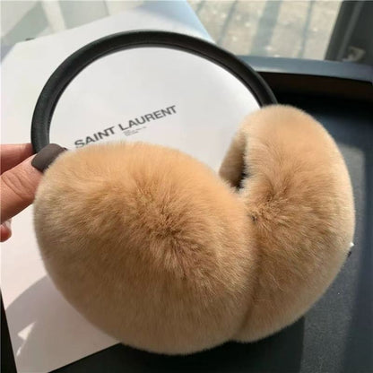 rabbit fur earmuffs