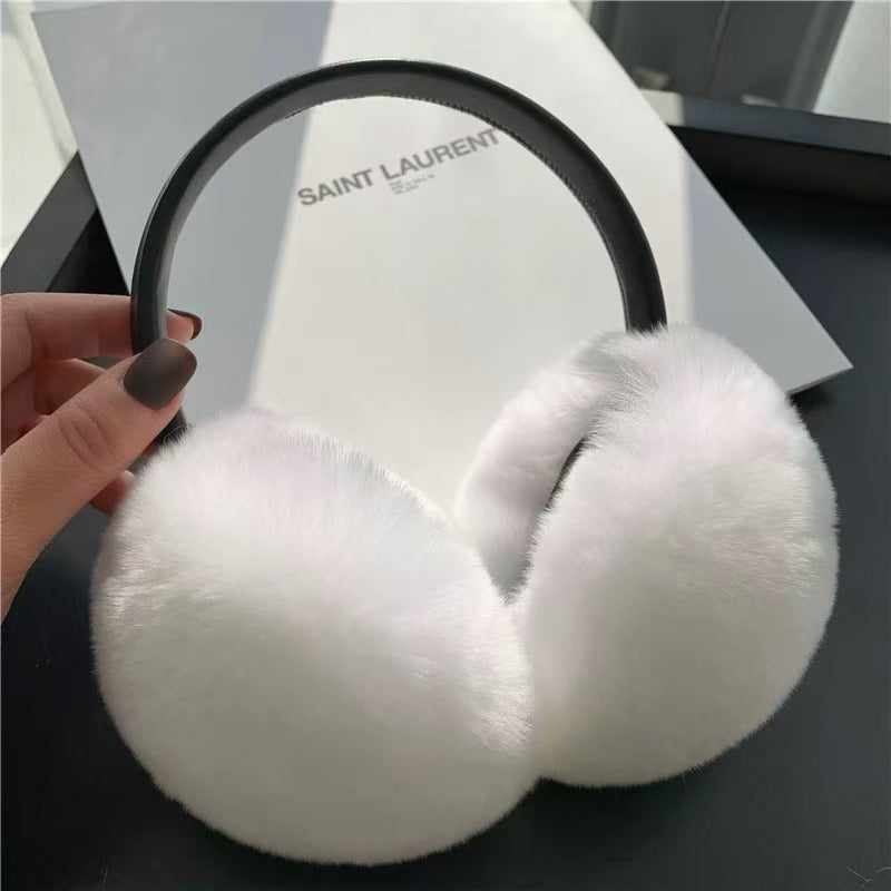 rabbit fur earmuffs