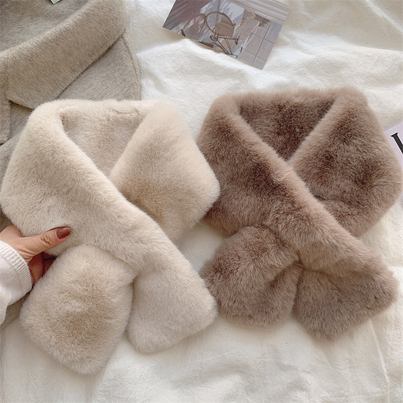 Rabbit fur scarf