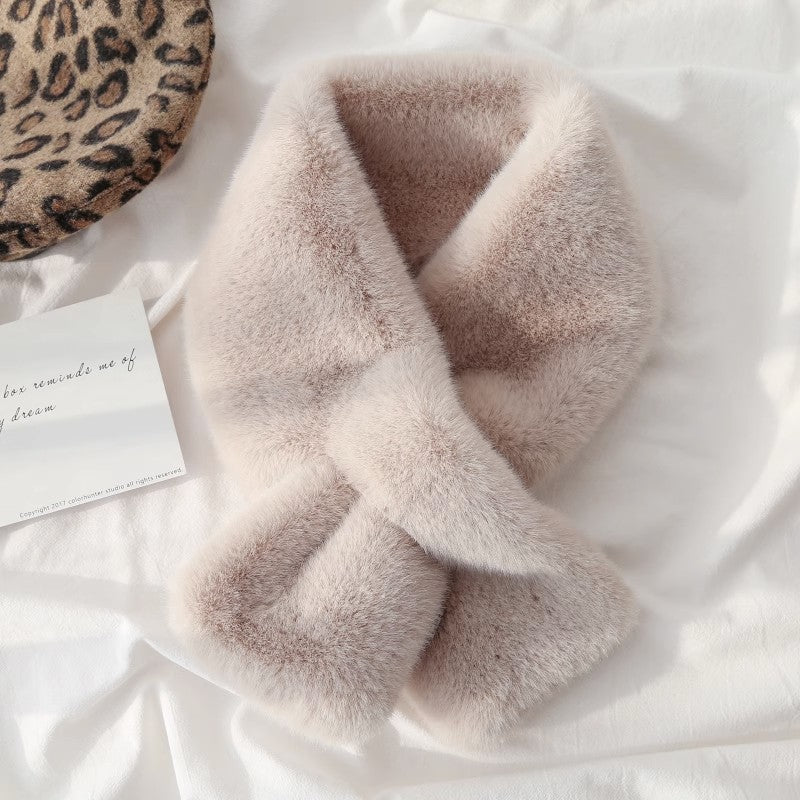 Rabbit fur scarf