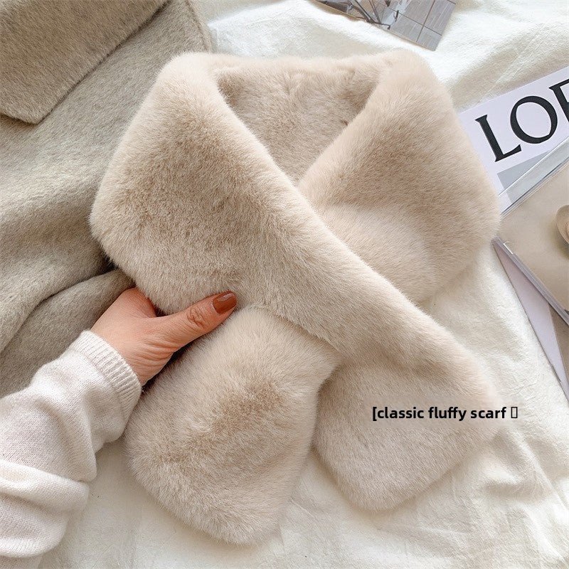 Rabbit fur scarf