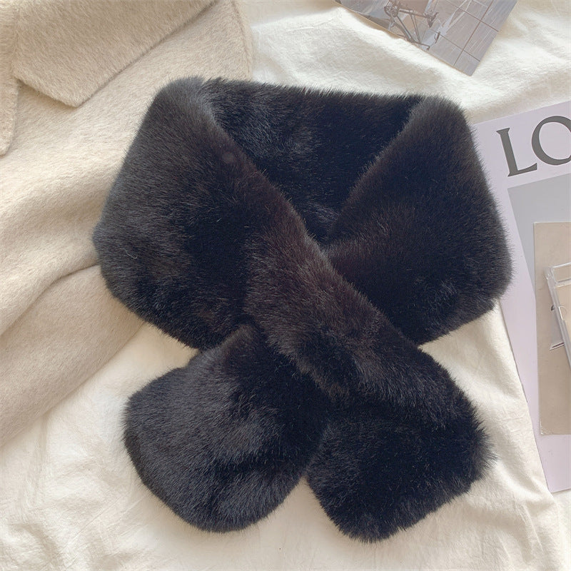 Rabbit fur scarf