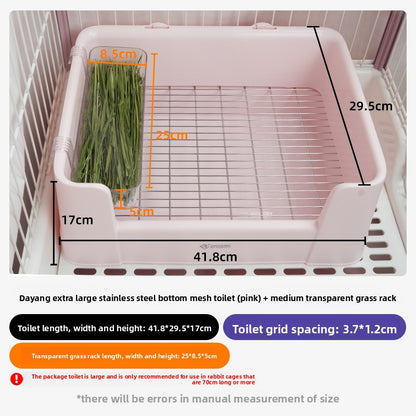 Rabbit grass rack
