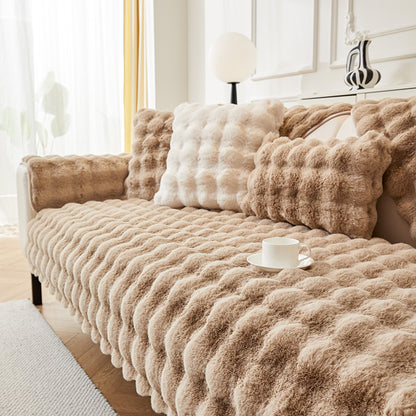 Rabbit Plush Sofa Cushion Cover