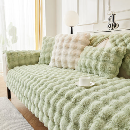 Rabbit Plush Sofa Cushion Cover