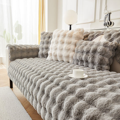 Rabbit Plush Sofa Cushion Cover