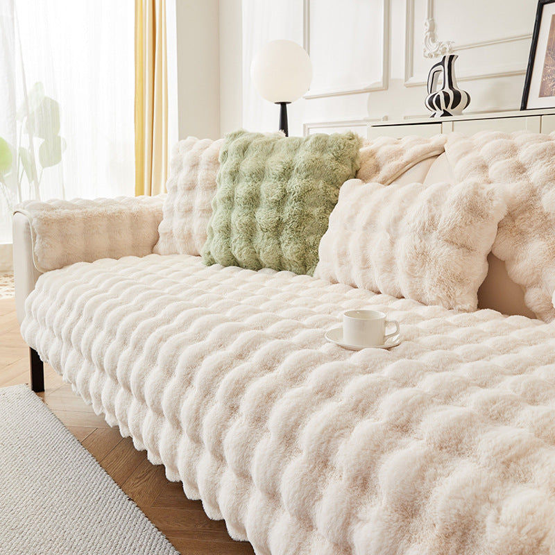 Rabbit Plush Sofa Cushion Cover