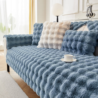 Rabbit Plush Sofa Cushion Cover