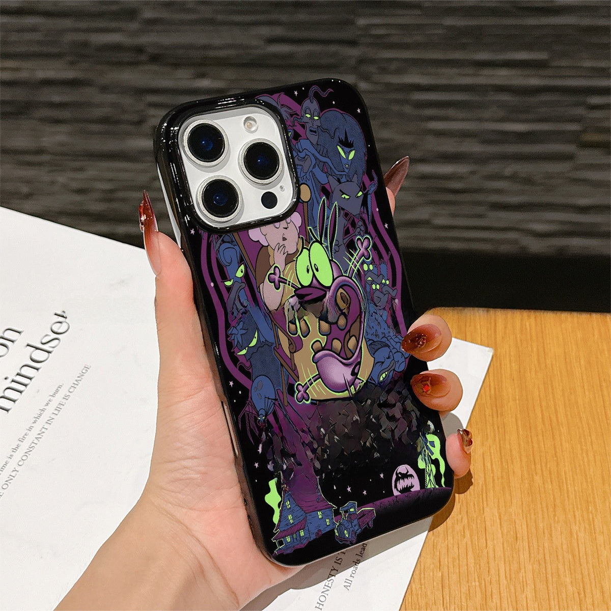 Raccoon Cat Design iPhone Case
