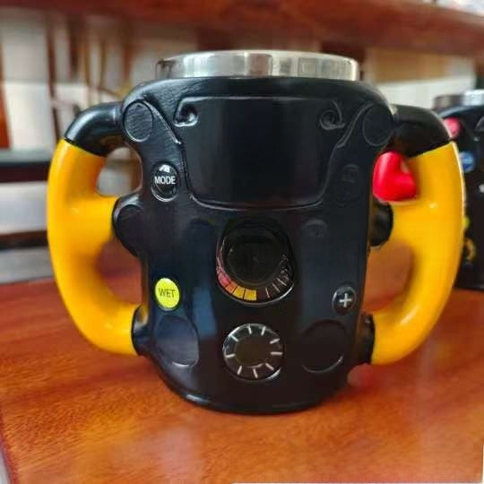 Racing Steering Wheel Design Coffee Mug