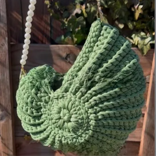 Radiant Nautilus Shell Bag