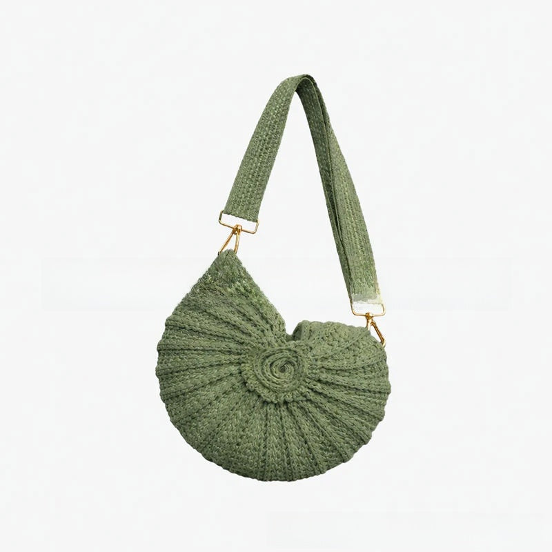 Radiant Nautilus Shell Bag