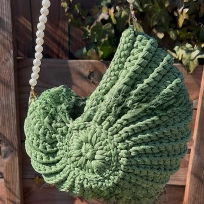 Radiant Nautilus Shell Bag