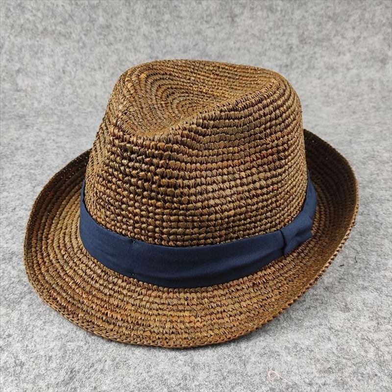 Raffia Straw Hat Wide Brim Jazz Hat Unisex Casual Sun Hat