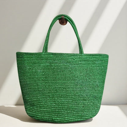 Raffia Woven Tote Bag