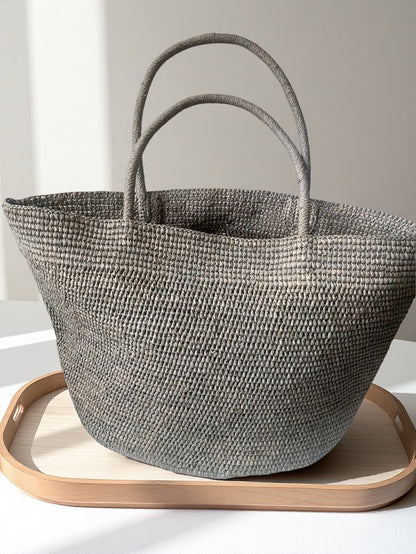 Raffia Woven Tote Bag